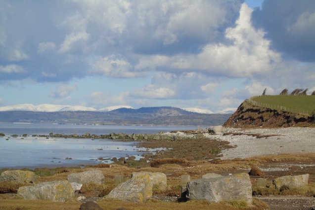 View across the sand