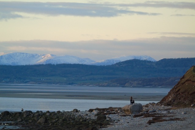 View across the sand