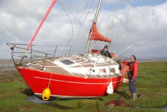 Stranded Yacht